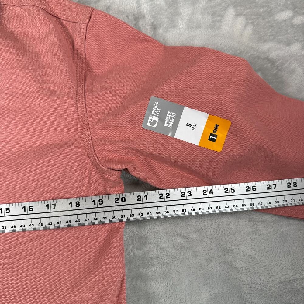 Carhartt Womens Small Iconic Crawford Detroit Jacket Rose Tint NEW - Picture 4 of 11
